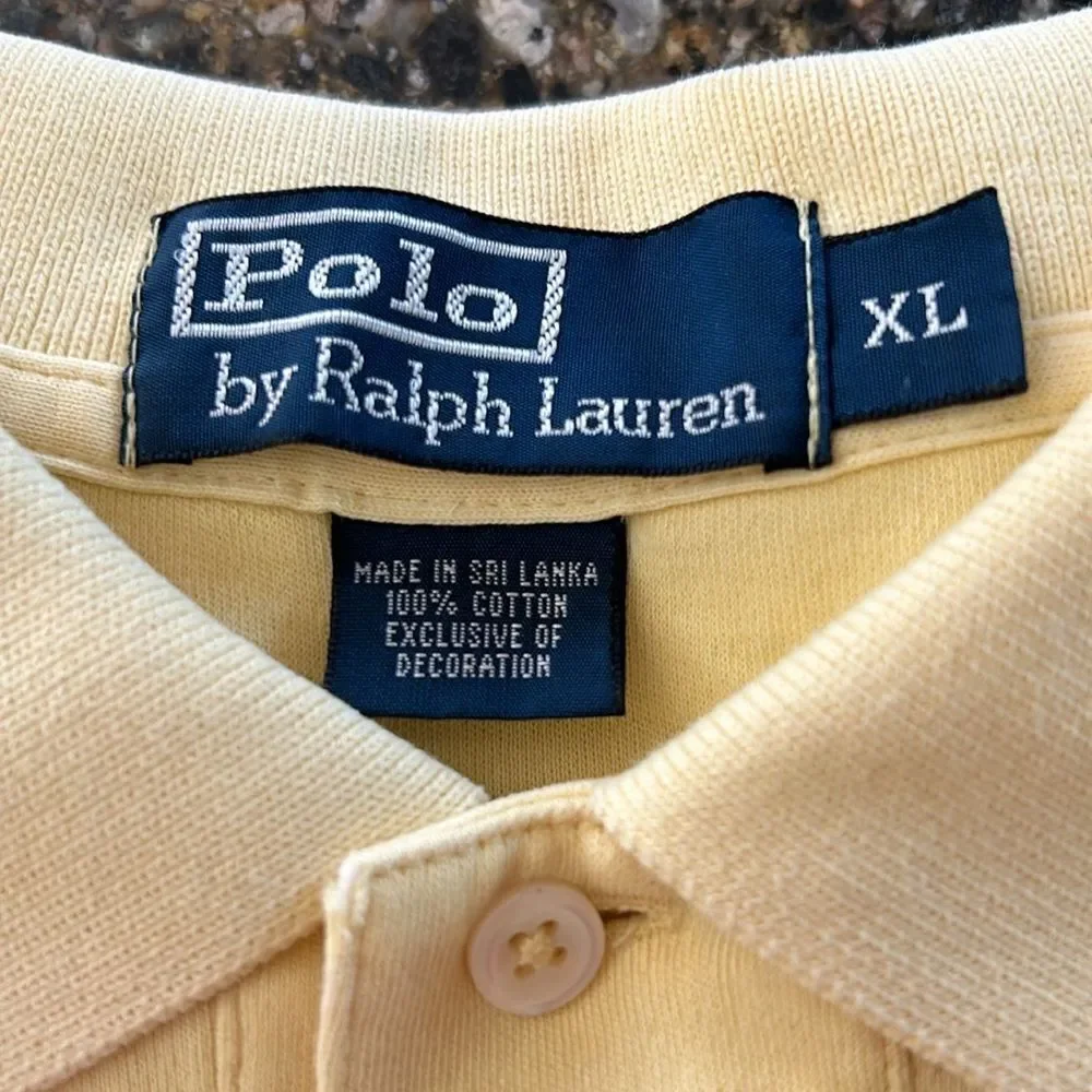 Ralph Lauren Mens‎ Yellow Polo Shirt